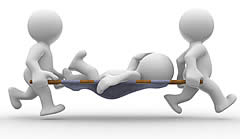 Stock Folio Guy on Stretcher Stock Folio Guy on Stretcher